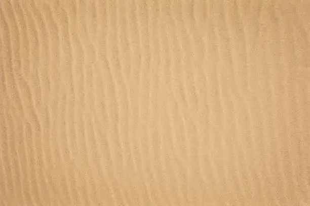Looking down on a clean sand