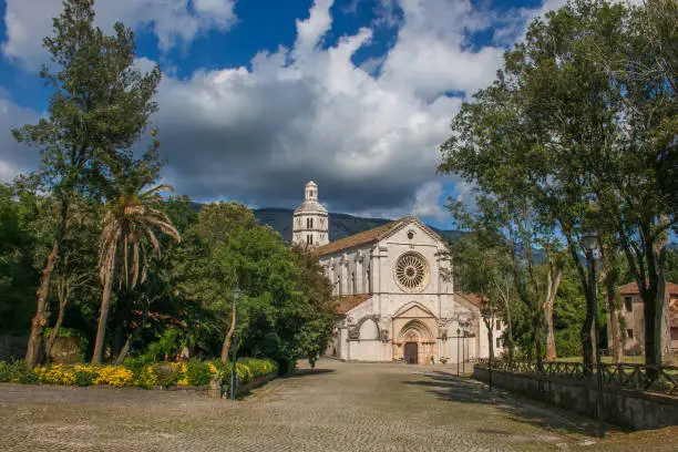 Photo of View of Fossanova abbey, recently restored, is located in the municipality of Priverno