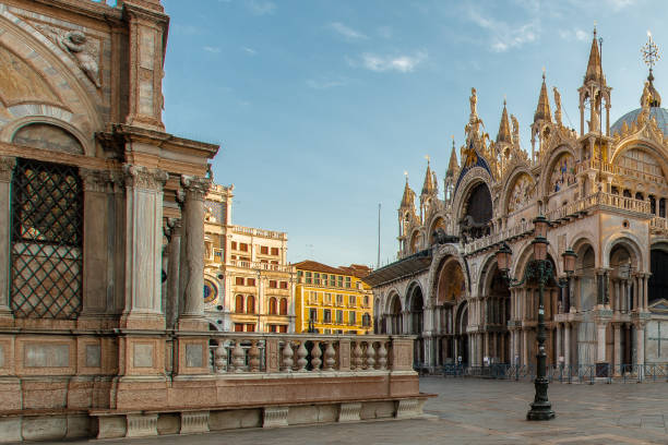 istock A lantern in Venice in front of the basilica on Piazza San Marco# 960260454