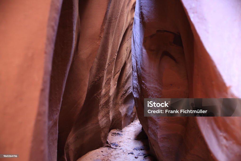 Spooky Slot Canyon, Hole in the Rock Road, Grand Staircase Escalante National Monument, Garfield County, Utah, USA Adventure Stock Photo