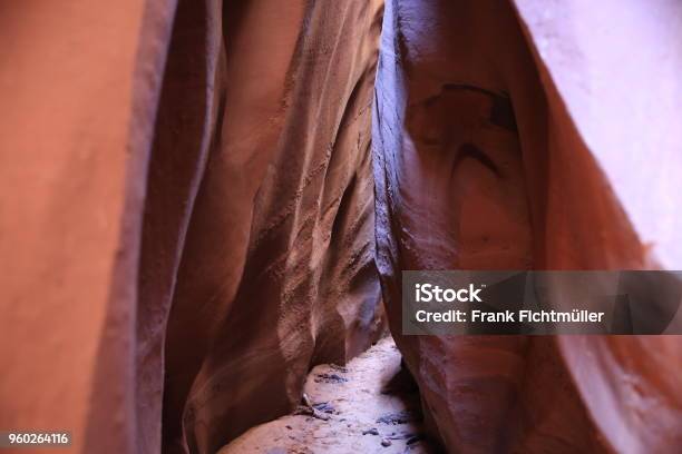 Spooky Slot Canyon Hole In The Rock Road Grand Staircase Escalante National Monument Garfield County Utah Usa Stock Photo - Download Image Now