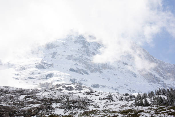 istock View looking straight up the Eiger mountains north face from the Eiger trail 960264980