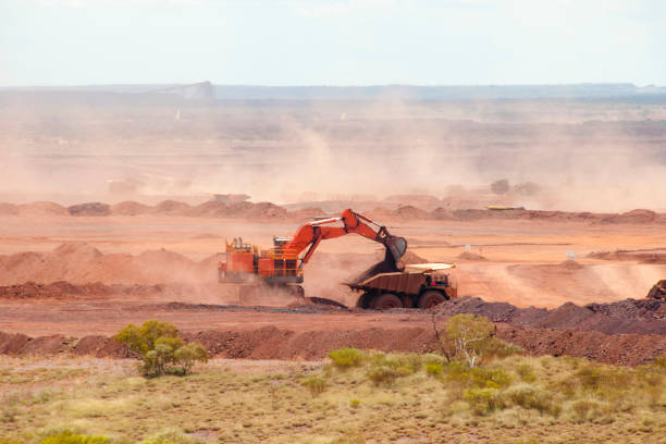 górnictwo rudy żelaza - the pilbara zdjęcia i obrazy z banku zdjęć
