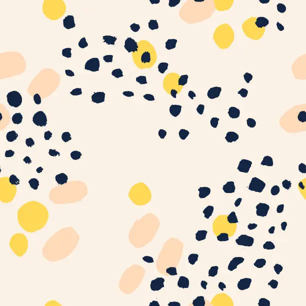 Vector illustration of Abstract vector pattern with different dots.