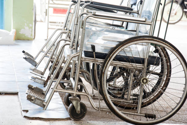 istock Row Wheelchairs in the hospital 960273568