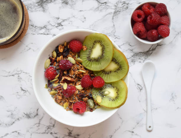 istock Breakfast granola with fruits 960277750