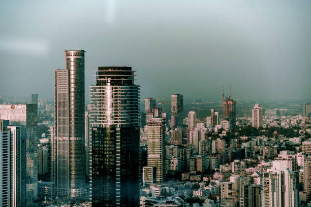 istock View on Tel-Aviv modern skyscrapers from bird fly 960282230