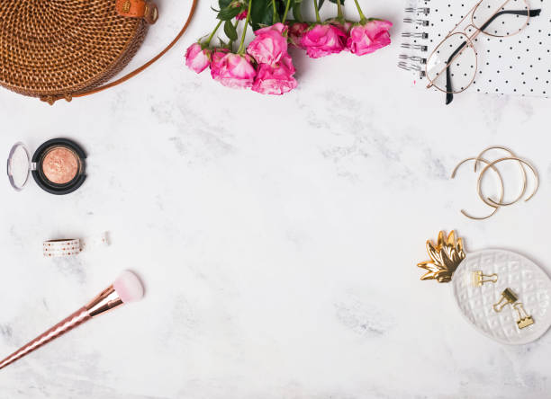 istock Feminine summer accessories and cosmetics 960286994