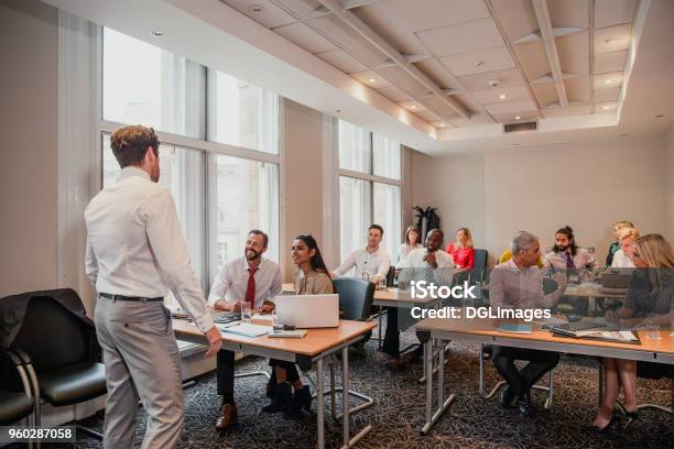 He Has Great Presentation Skills Stock Photo - Download Image Now - Education Training Class, Seminar, Business