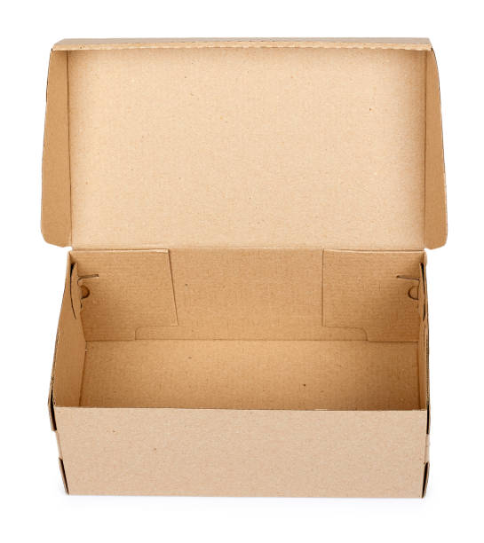 istock Brown cardboard box for packaging and delivery, isolated on white background 960307872