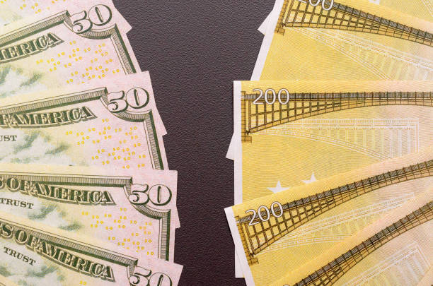 istock Denominations of dollars and euros in the composition. 960313706