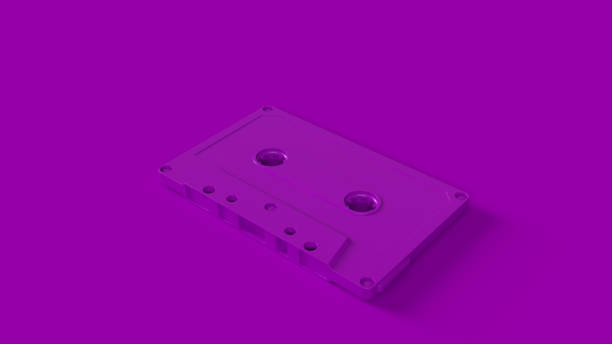 istock Purple Cassette Tape 960316398
