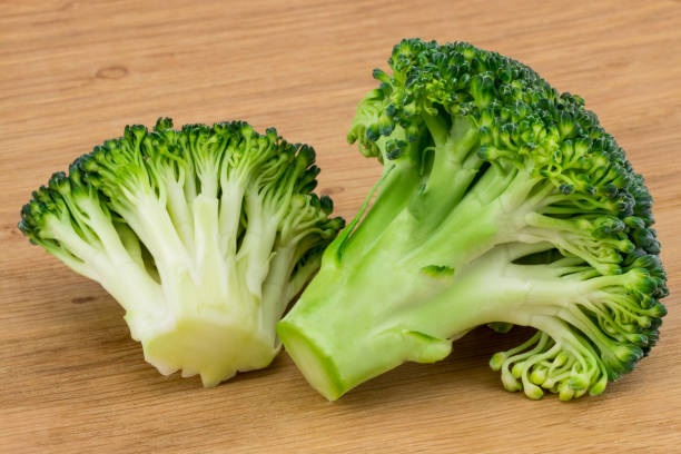 istock Fresh broccoli on the cutting wooden board 960316530