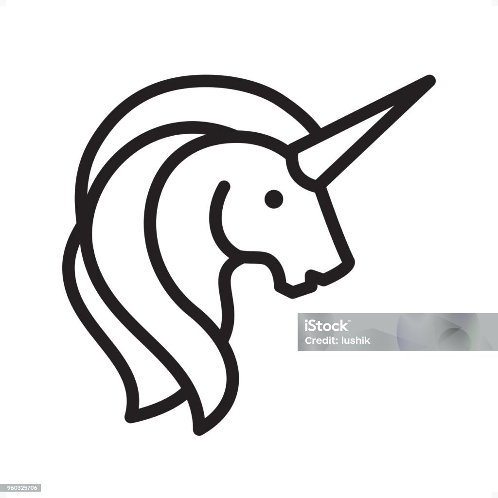 Unicorn - Outline Icon - Pixel Perfect Unicorn head — Professional outline black and white vector icon. Pixel Perfect Principle - icon designed in 64x64 pixel grid, outline stroke 2 px.

Complete Outline BW board — https://www.istockphoto.com/collaboration/boards/74OULCFeYkmRh_V_l8wKCg Unicorn stock vector