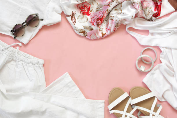 istock Set of white clothes and accessories 960326424