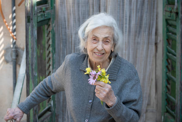 istock Senior woman laughing 960333042
