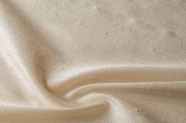 istock Texture background pattern. Linen fabric Light beige. Light brown linen cloth texture for the background. 960333336