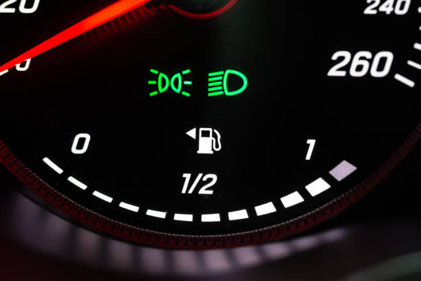 istock Vehicle fuel gauge showing full 960334820