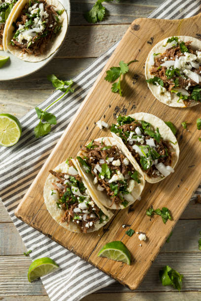 istock Spicy Homemade Beef Barbacoa Tacos 960336972