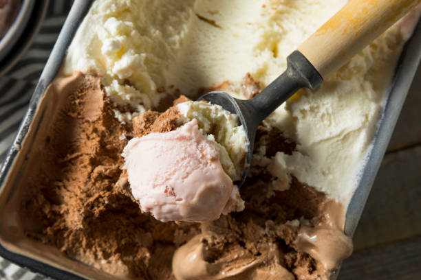 istock Homemade Neopolitan Ice Cream 960337274