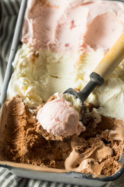 istock Homemade Neopolitan Ice Cream 960337316