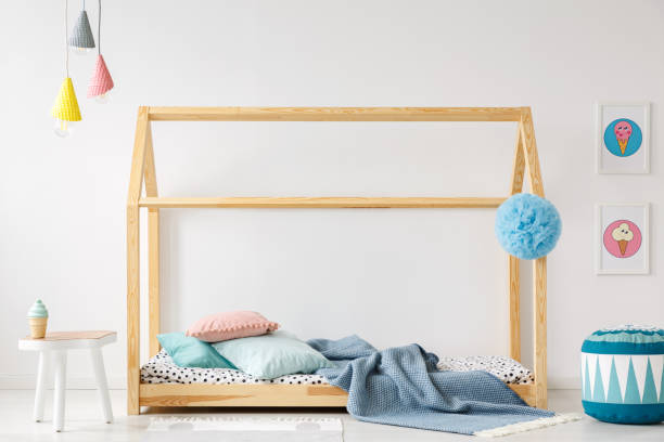 istock Handmade bed in kid's bedroom 960345440