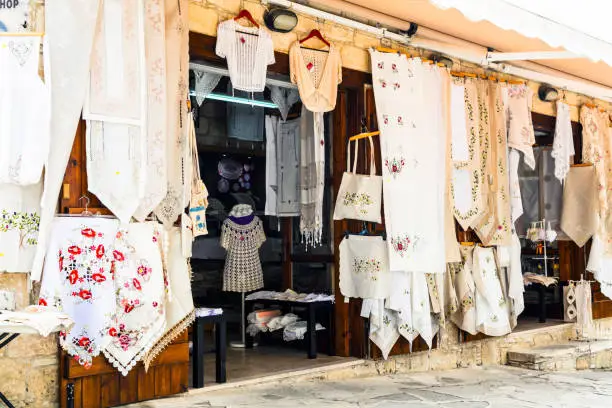 Photo of Traditional villages of Cyprus with lace workshops. Omodos