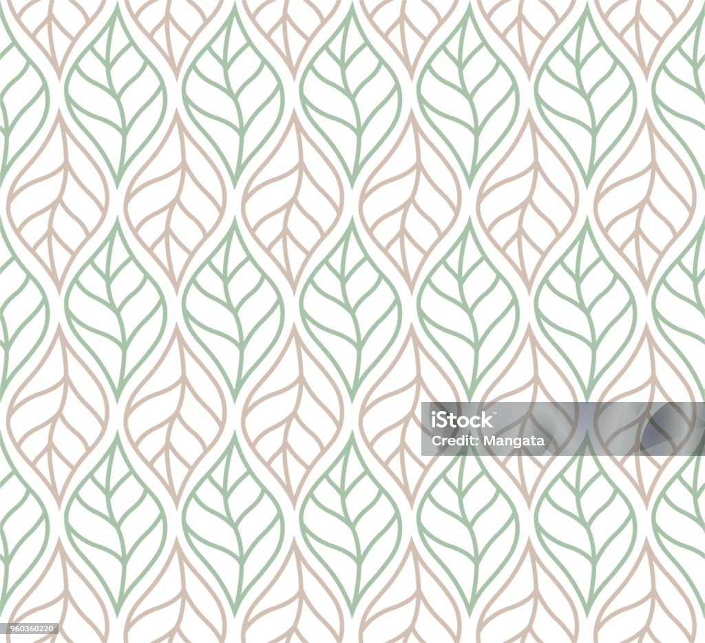 Leaves Texture Loop Decorative Leaves Seamless Pattern Continuous Leaf Background Floral ...