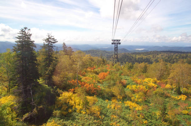 istock Daisetsuzan Asahidake Ropeway and Fall foliage in Hokkaido, Japan 960371876