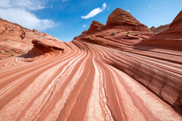 The Wave The Wave, rock formation in Coyote Buttes North,Arizona USA coyote buttes stock pictures, royalty-free photos & images