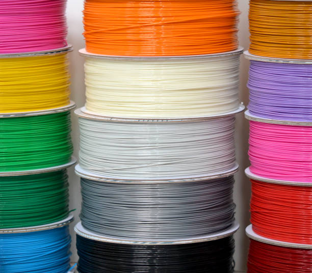 istock reels of Plastic for 3D printer close-up 960420676