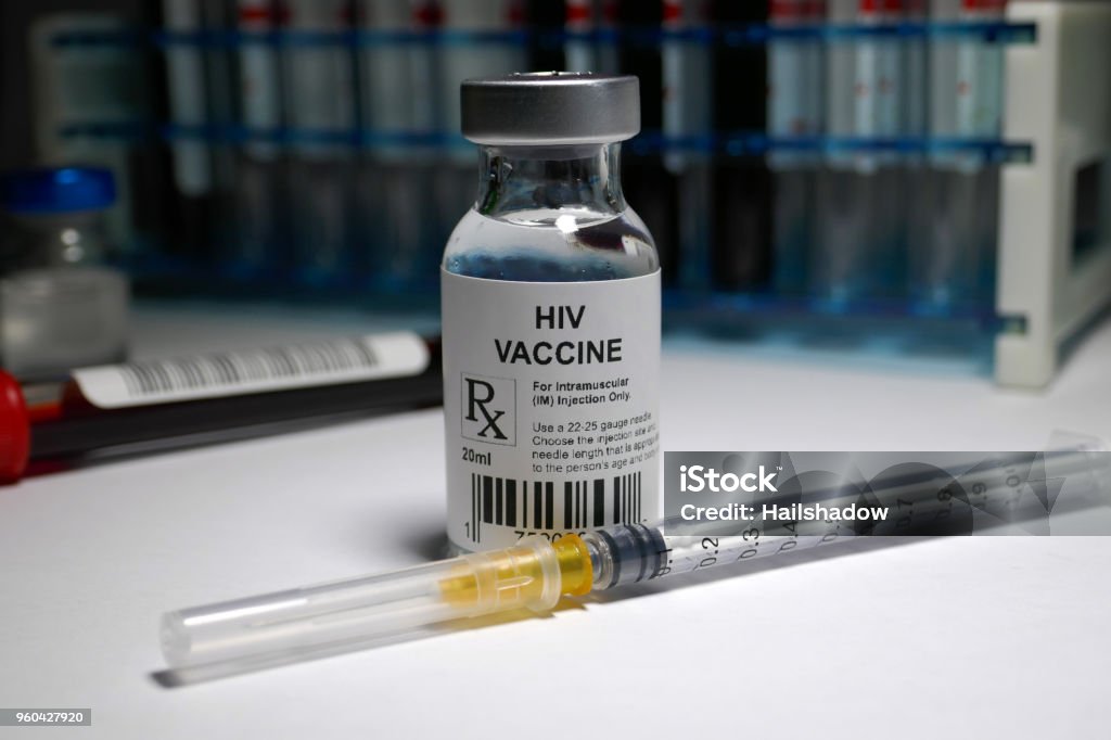 Human immunodeficiency virus immunization Human immunodeficiency virus (HIV) viral disease vaccine under research HIV Stock Photo