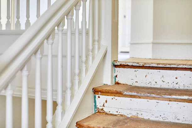 istock Old Oak Stairway being Restored 960436866