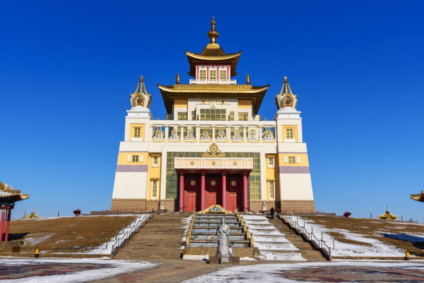 istock Buddhist complex Golden Abode of Buddha Shakyamuni in spring. Elista. Russia 960440846