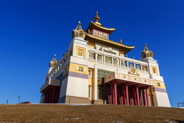 istock Buddhist complex Golden Abode of Buddha Shakyamuni in spring. Elista. Russia 960440882