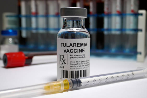 Tularemia immunization Tularemia - bacterial disease vaccine under research. tularemia stock pictures, royalty-free photos & images