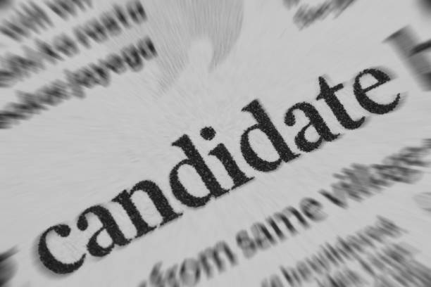 istock Candidate word and news headline in newspaper 960461598