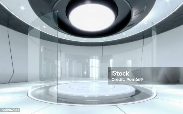 Modern Backgroun Stock Illustration - Download Image Now - Futuristic, Laboratory, Copy Space