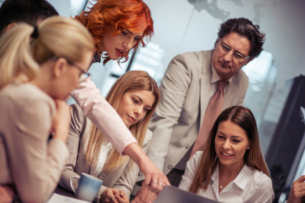 istock Business people discussing together in conference room 960466162