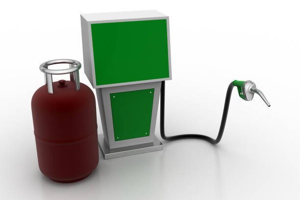 istock Biogas cylinder with fuel pump 960466194