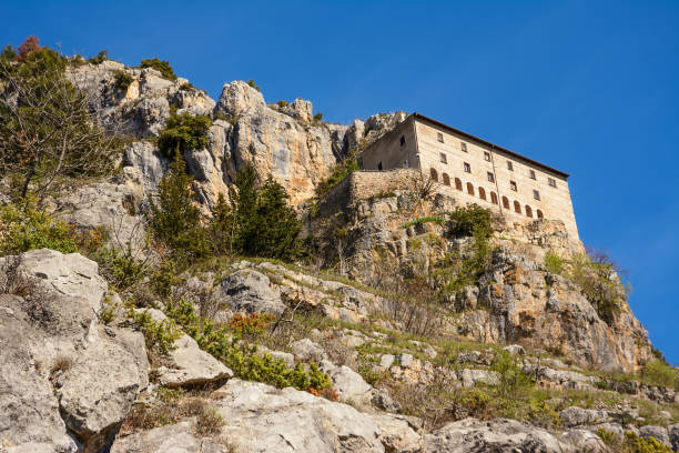 istock Hermitage of Sant'Onofrio in Morrone perched on the mountain 960475080