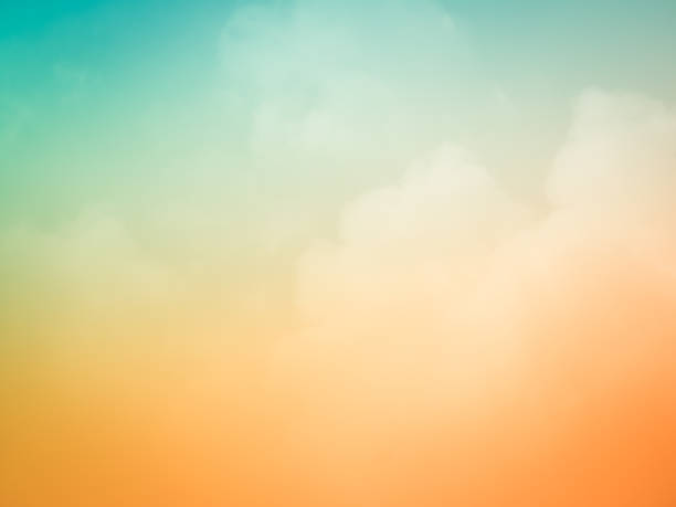 fondo hermoso cielo al atardecer naturaleza verano - naranja color fotografías e imágenes de stock