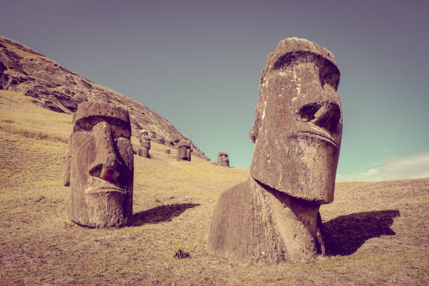 istock Moais statues on Rano Raraku volcano, easter island 960484706