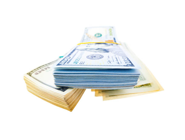 istock Two stacks of american dollars 960487626