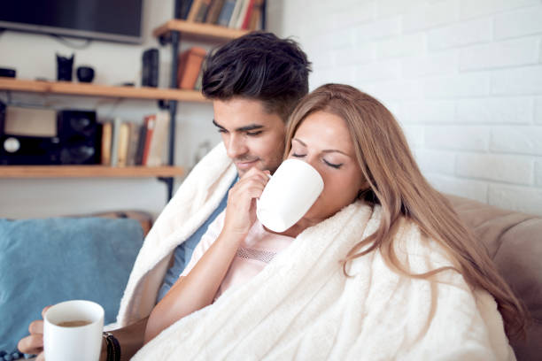 istock Romantic couple at home 960490026