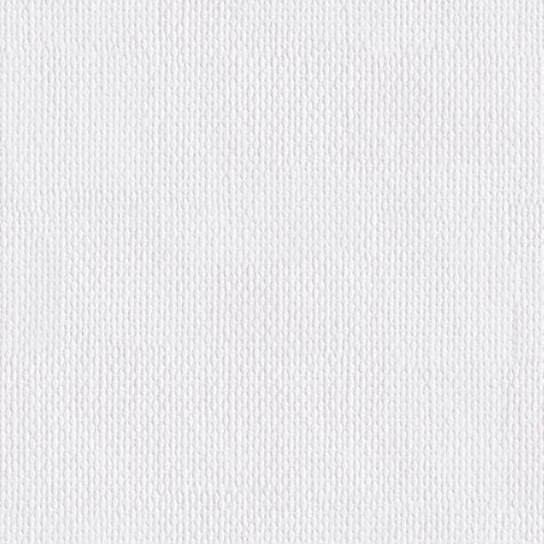 화이트 캔버스 질감 클로즈업. 원활한 평방 텍스처입니다. 타일 정말 이에요 - 전문가용 캔버스 뉴스 사진 이미지