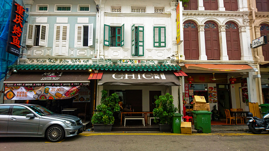 Singapore - October 1, 2016: Chic Capsule Otel is Located in The Historic District Of Chinatown and 200 Meters From Chinatown MRT.