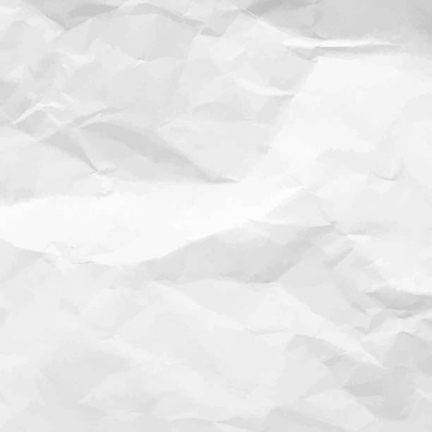 ilustraciones, imágenes clip art, dibujos animados e iconos de stock de textura papel arrugado. blanco hoja vacía de papel arrugado. superficie rasgada de carta en blanco. arrugada hoja de fondo de papel para su diseño. ilustración de vector - textura papel
