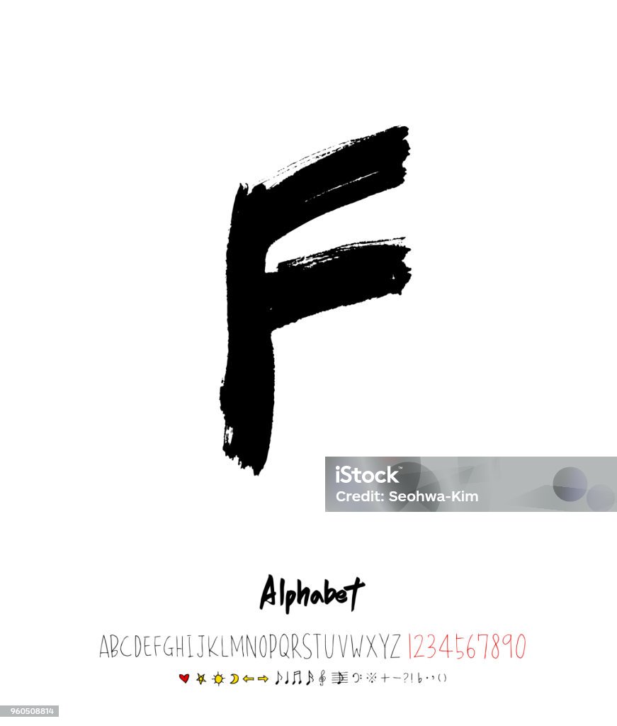 Vector Fonts Stock Illustration - Download Image Now - Letter F ...