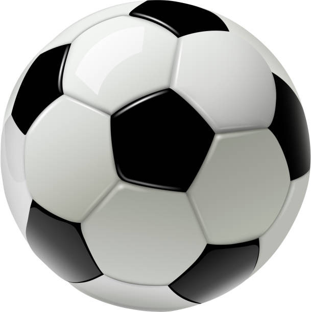 bola sepak terisolasi - football ball ilustrasi stok